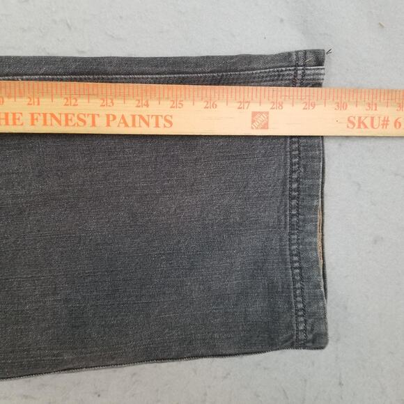 Duluth Trading Flex Ballroom Jeans Mens 46x30 Gray Stretch Denim Work Pants - Picture 9 of 11